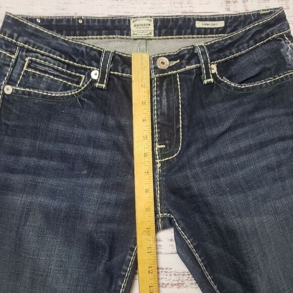 Anoname Blue Wash boot leg jeans size 32 Karina  Curvy vintage y2k - Picture 13 of 16